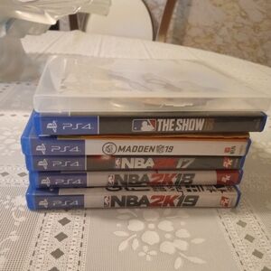 PS4 Games Lot: Baseball, Basketball, Football, etc.